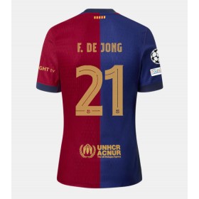 Barcelona Frenkie de Jong #21 Hemmakläder 2024-25 Kortärmad